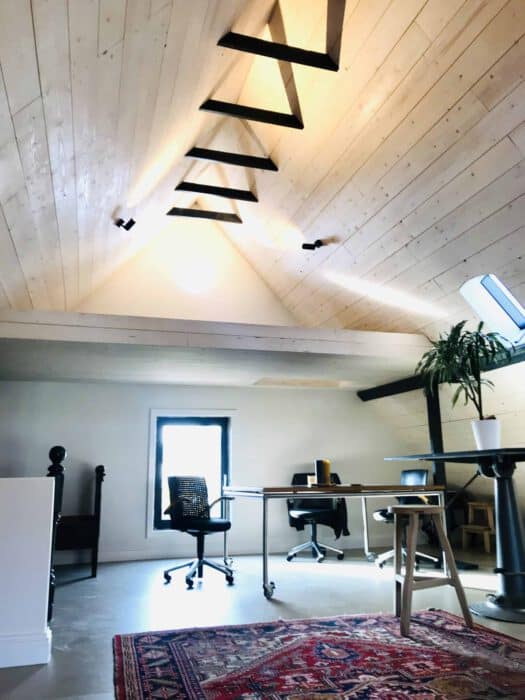 White wash plafond streichen