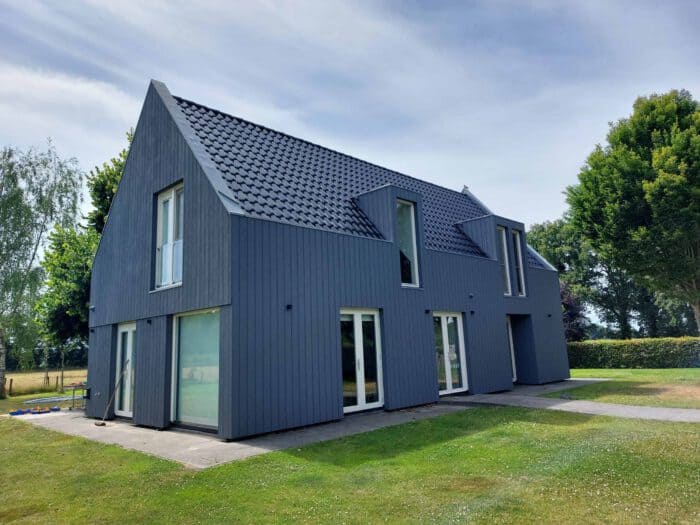 Holzfassade farbe grau