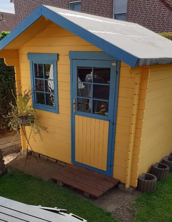 Gartenhaus streichen Schwedische Farben von Moose Färg