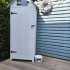 Gartenschrank gestrichen in reinweiss