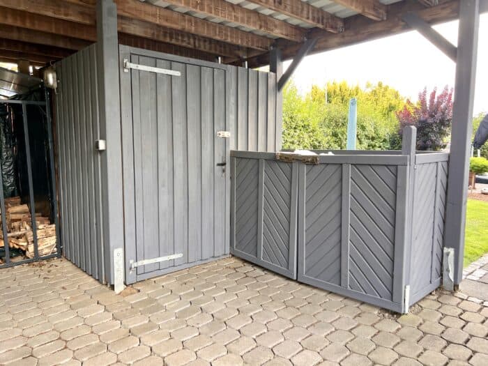 carport grau streichen